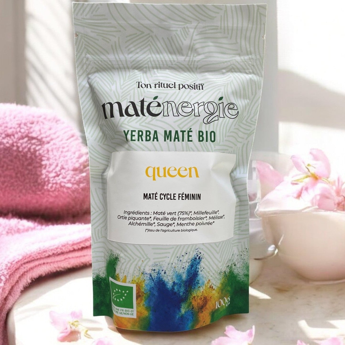 MATÉ CYCLES MENSTRUELS BIO・Équilibre hormonal. Soulage et accompagne les périodes féminines.
