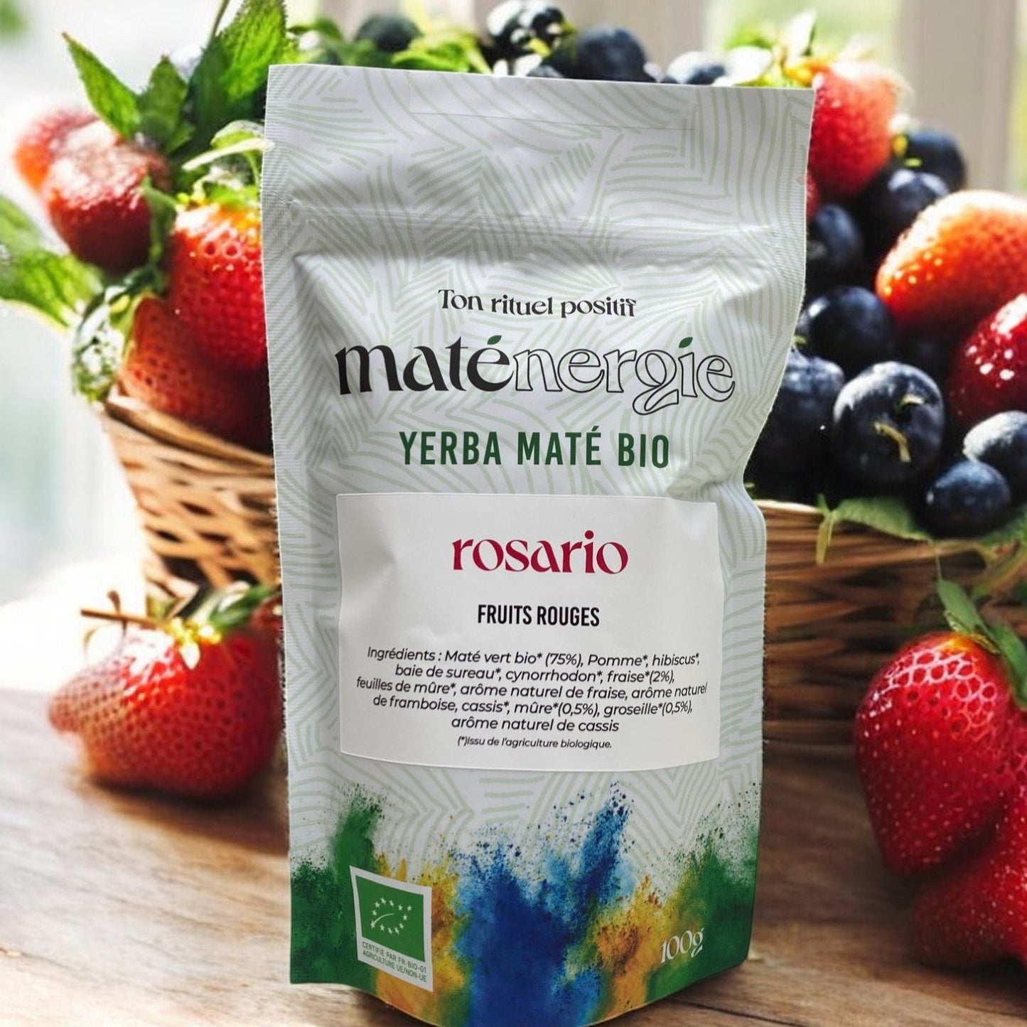 MATÉ FRUITS ROUGES BIO・Un mélange fruité pour une énergie naturelle.