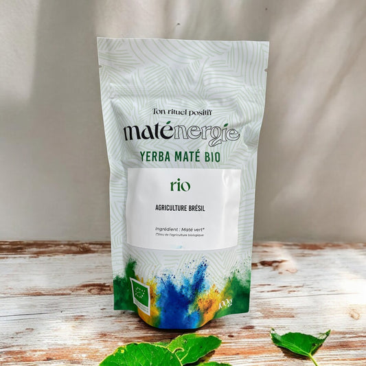 Maté vert nature BIO・Peu amer parfait pour un boost d'énergie en douceur.
