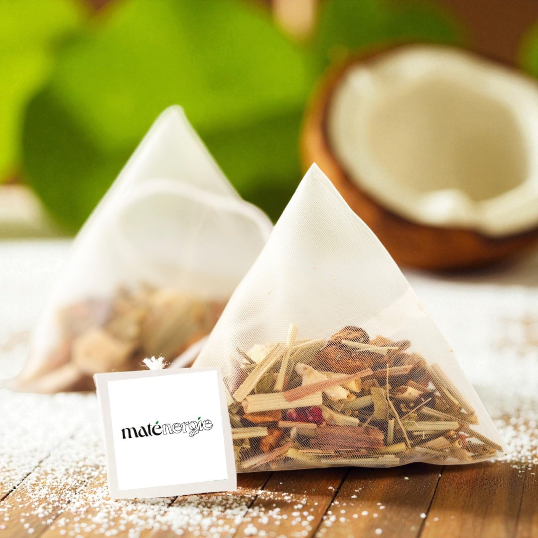 MATÉ COCO BIO・Évasion tropicale. La coco s’invite dans votre moment énergisant.