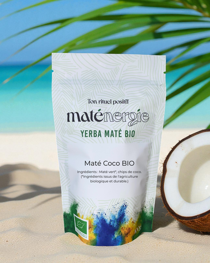 MATÉ COCO BIO・Évasion tropicale. La coco s’invite dans votre moment énergisant.