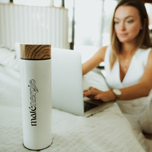Thermos Infuseur Blanc・L’accessoire indispensable pour infuser votre maté partout