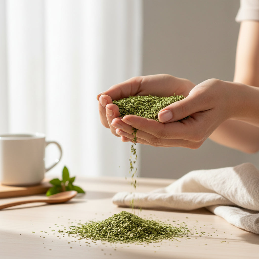 Maté vert nature BIO・Peu amer parfait pour un boost d'énergie en douceur.