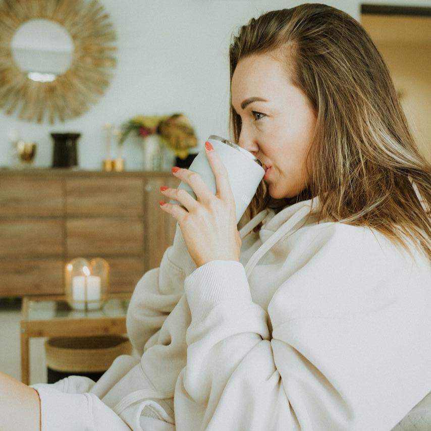 Couvercle hermétique du Mug Vert, conçu pour garder votre maté chaud ou froid pendant des heures